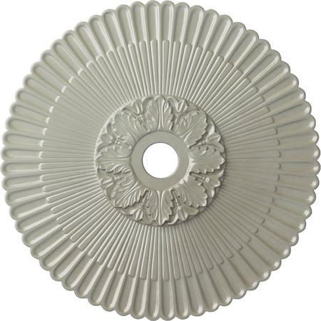 Ekena Millwork Melonie Ceiling Medallion (Fits Canopies up to 6 1/4"), 36 1/4"OD x 1 7/8"P, Flash Copper CM36MEFCS